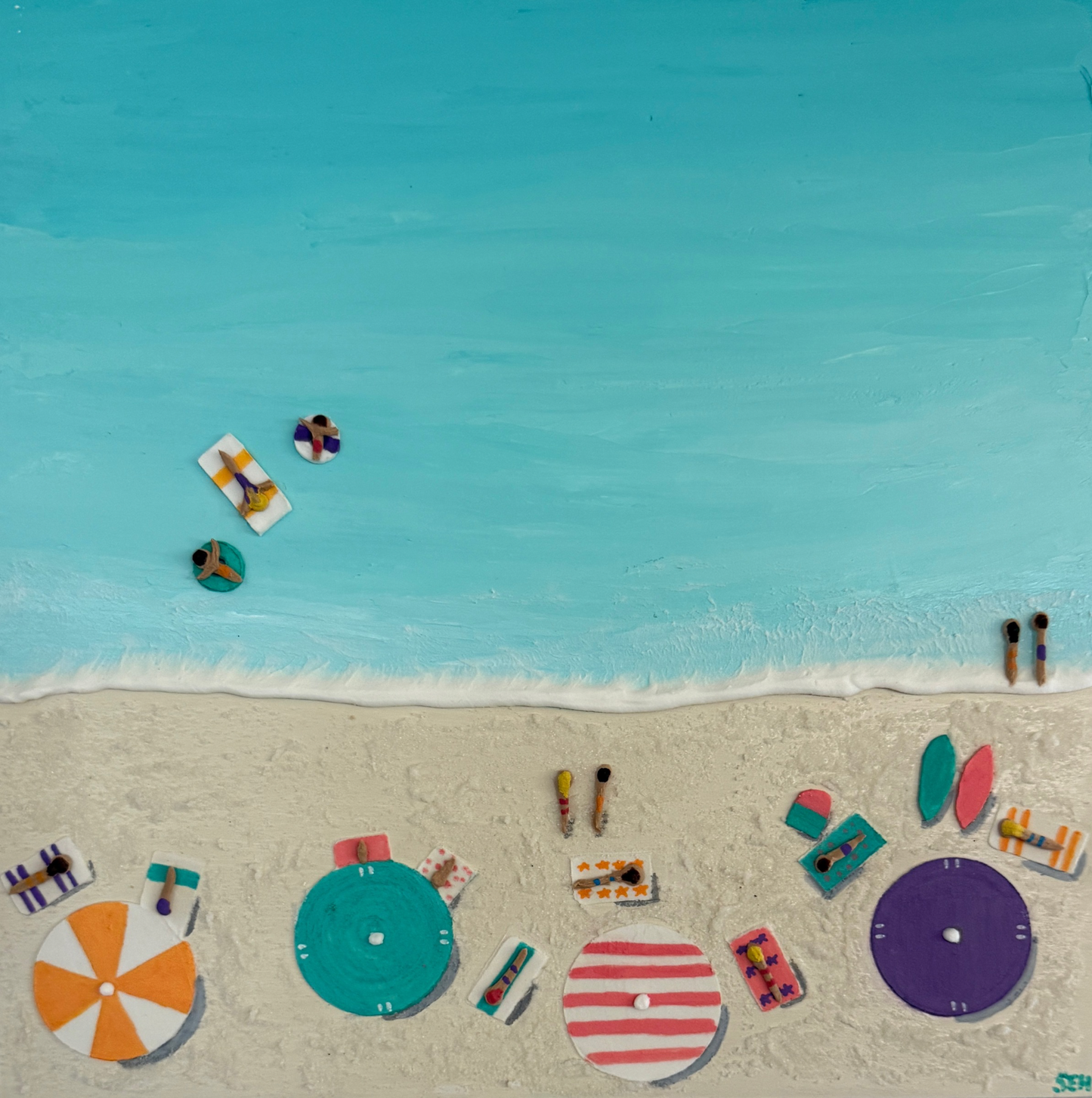 Sea, Sand & Smiles II - Available @ Ria Leigh Gallery