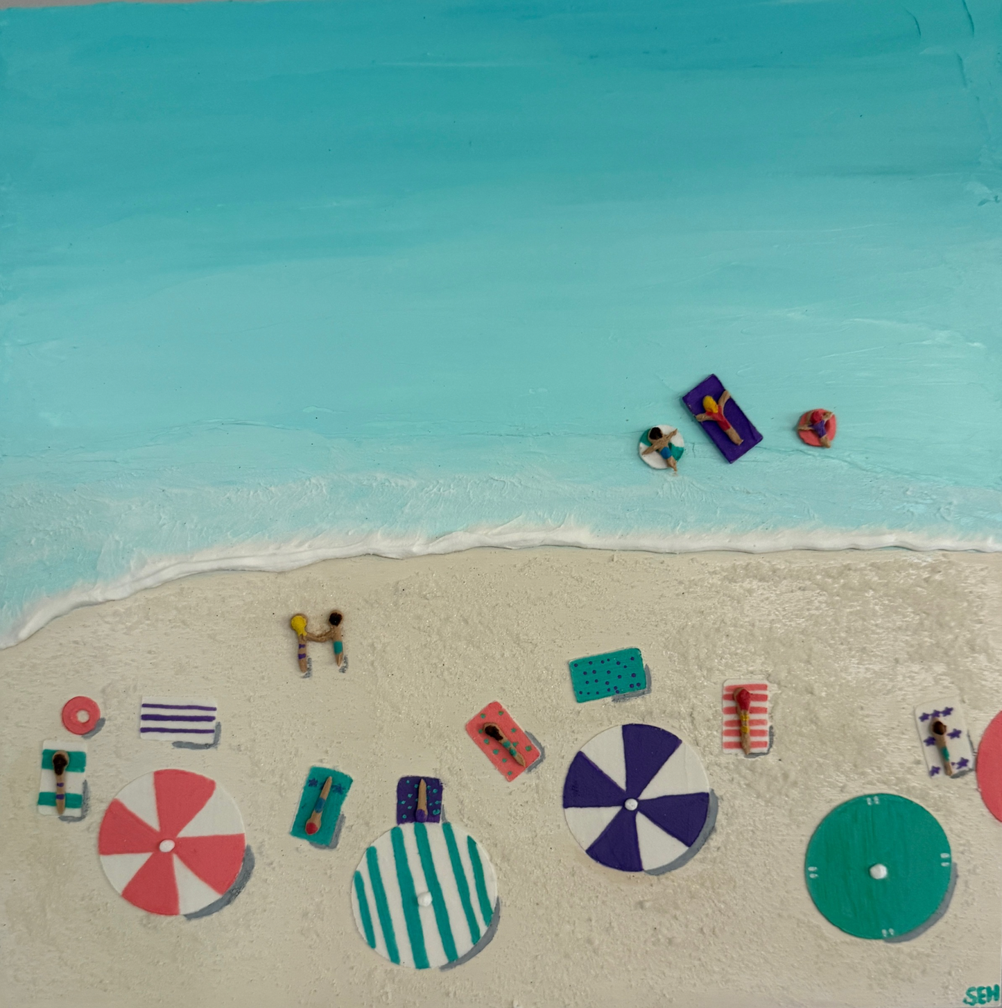 Sea, Sand & Smiles III - Available @ Ria Leigh Gallery