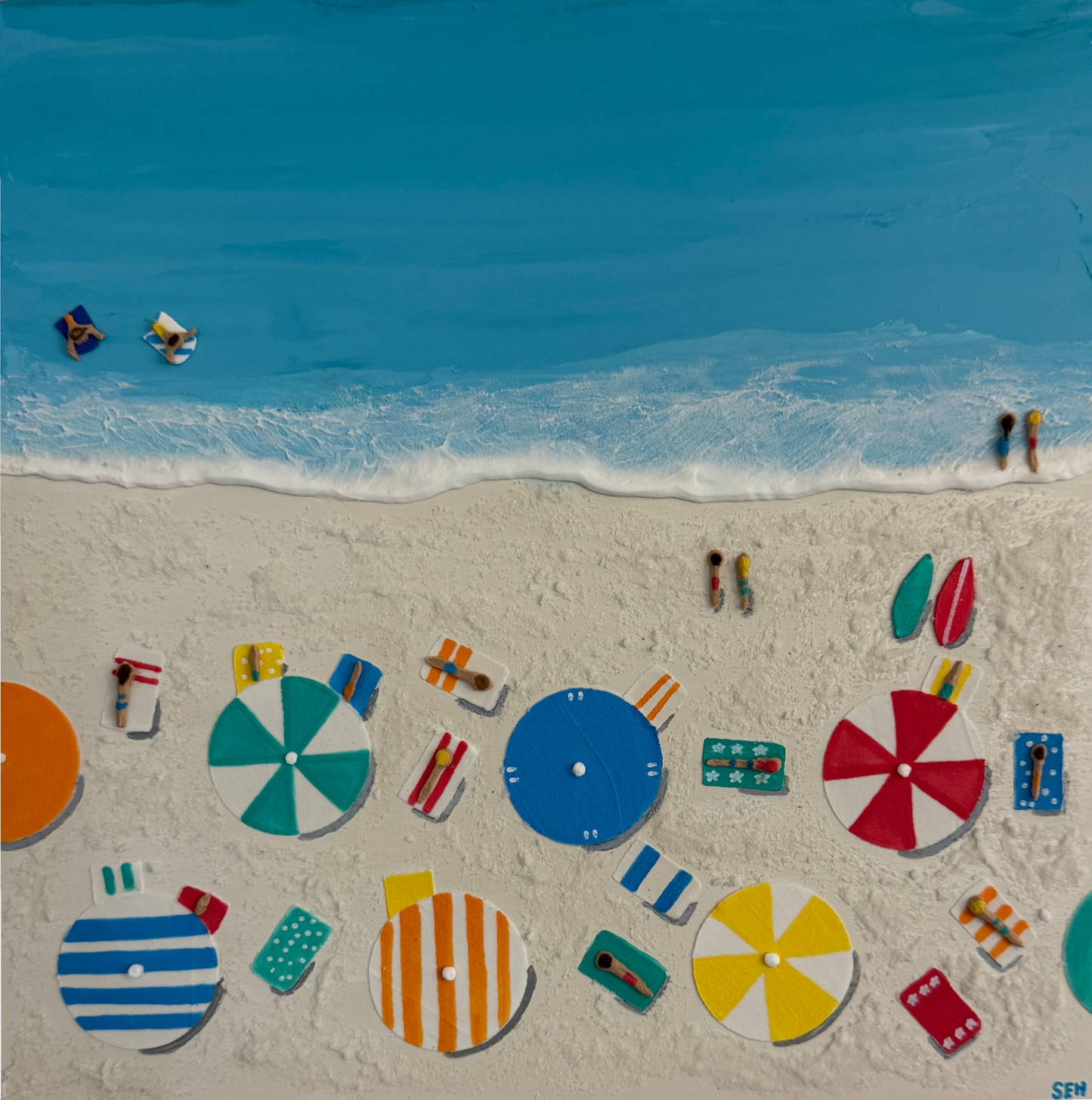 Seaside Gathering II - Available @ Ria Leigh Gallery
