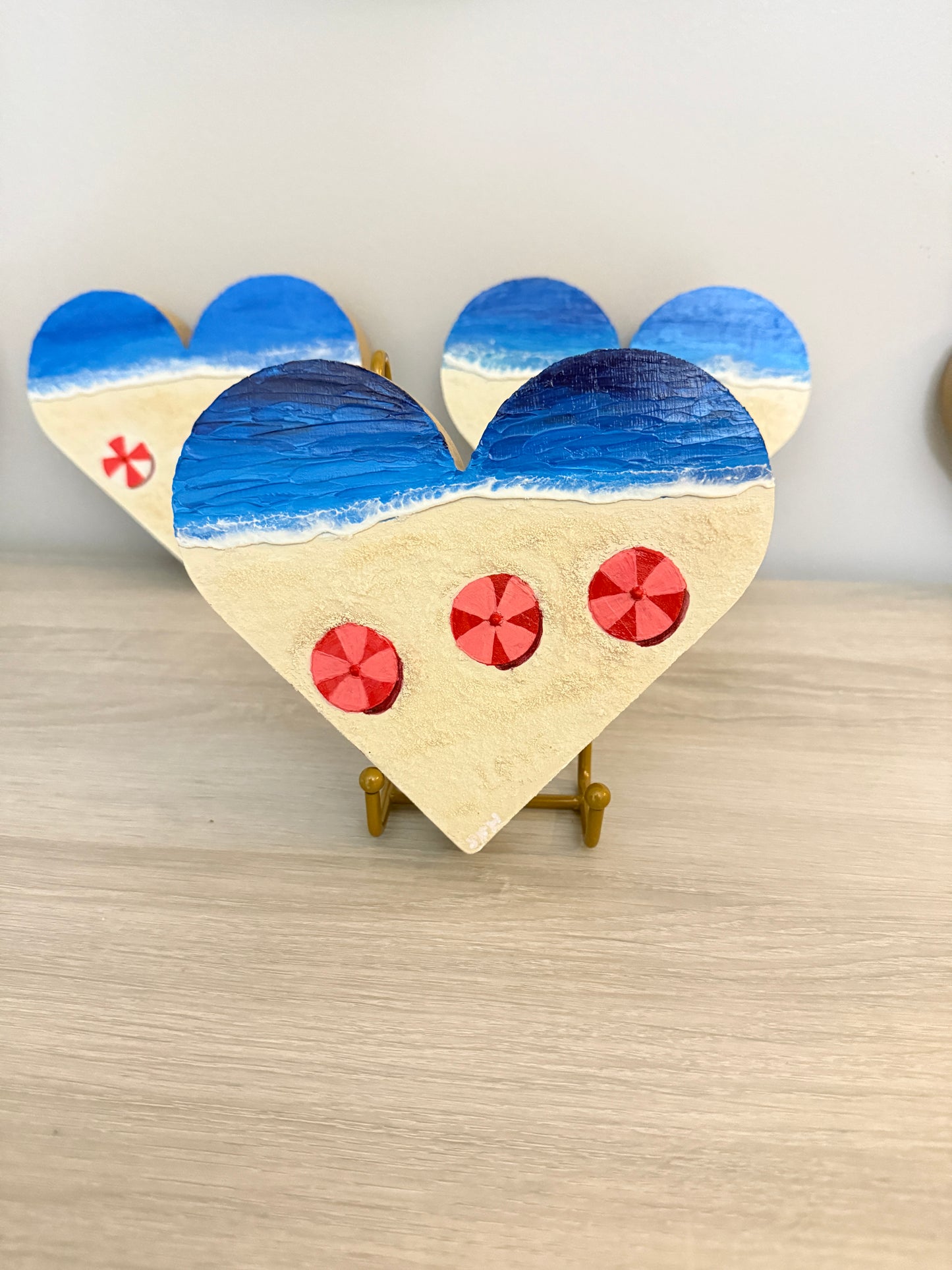 Under the Umbrellas of Love - Crimson & Coral - Available @ LGOCA